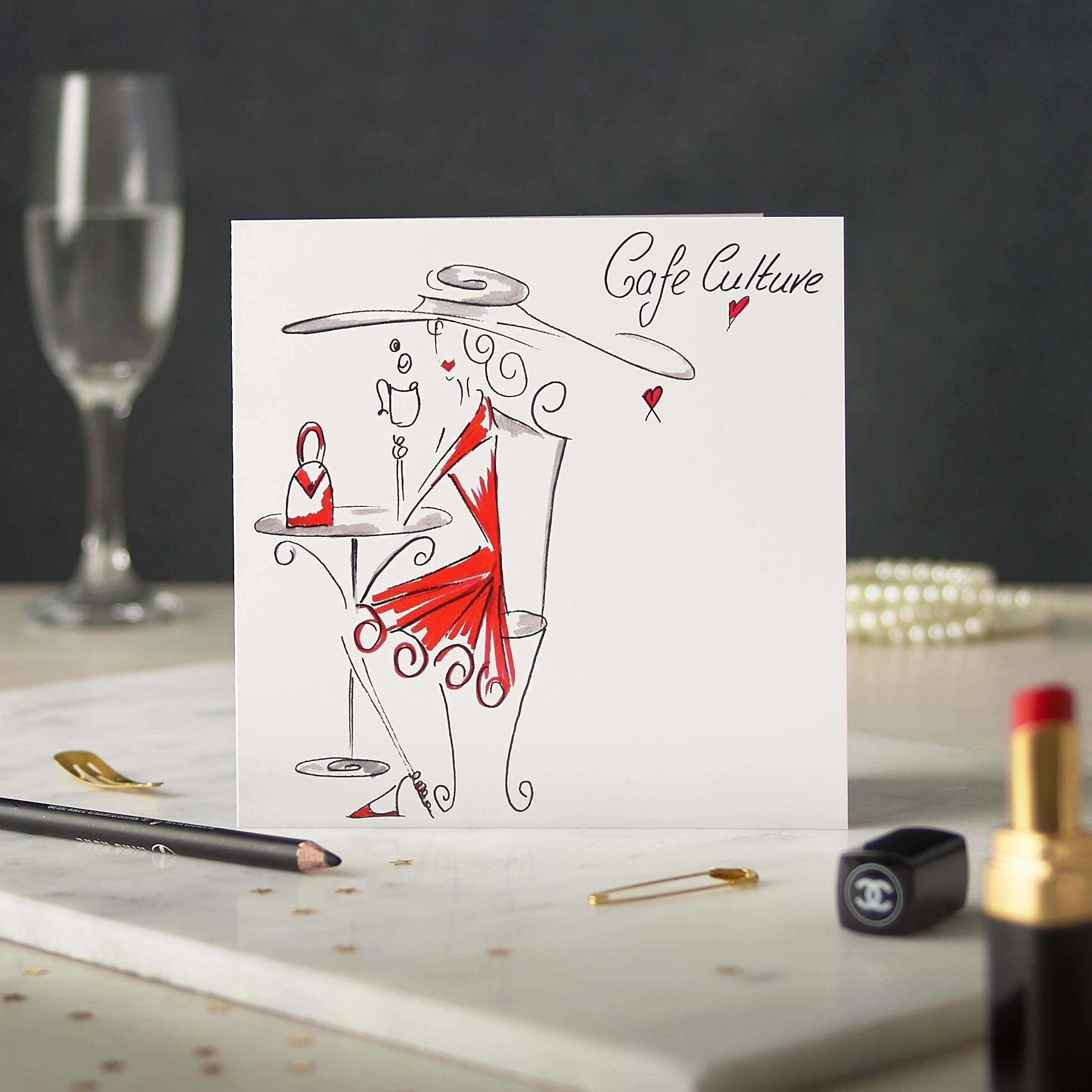 Cafe Culture Greetings Card