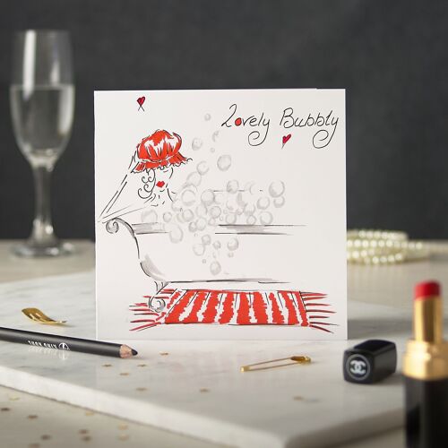 Lovely Bubbly Greetings Card