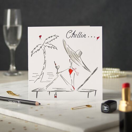 Chill & Relax Greetings Card