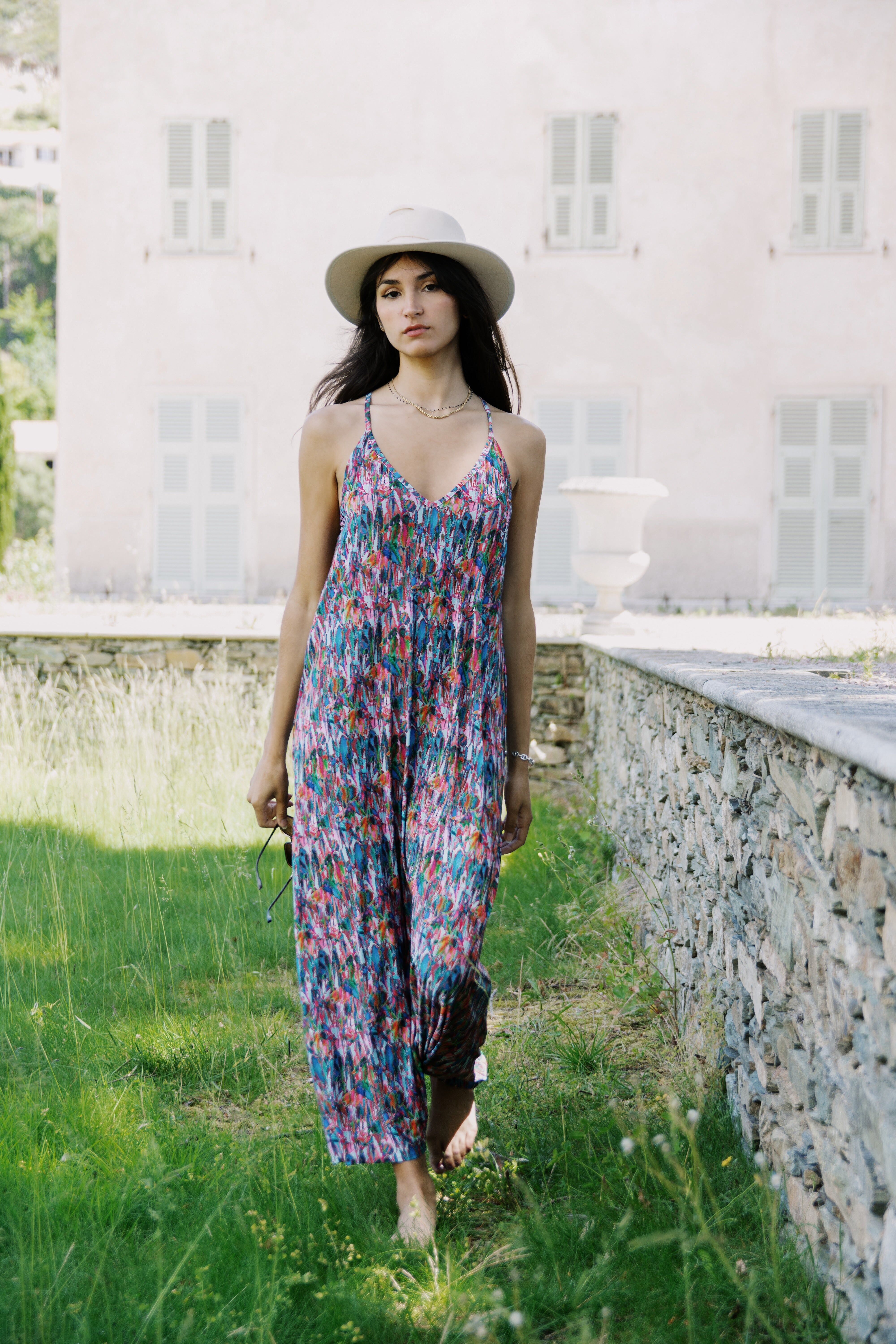 Robe longue à bretelles - Benilda