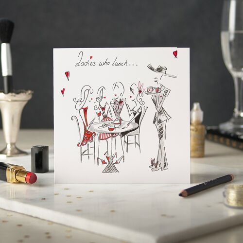 Ladies Who Lunch Greetings Card