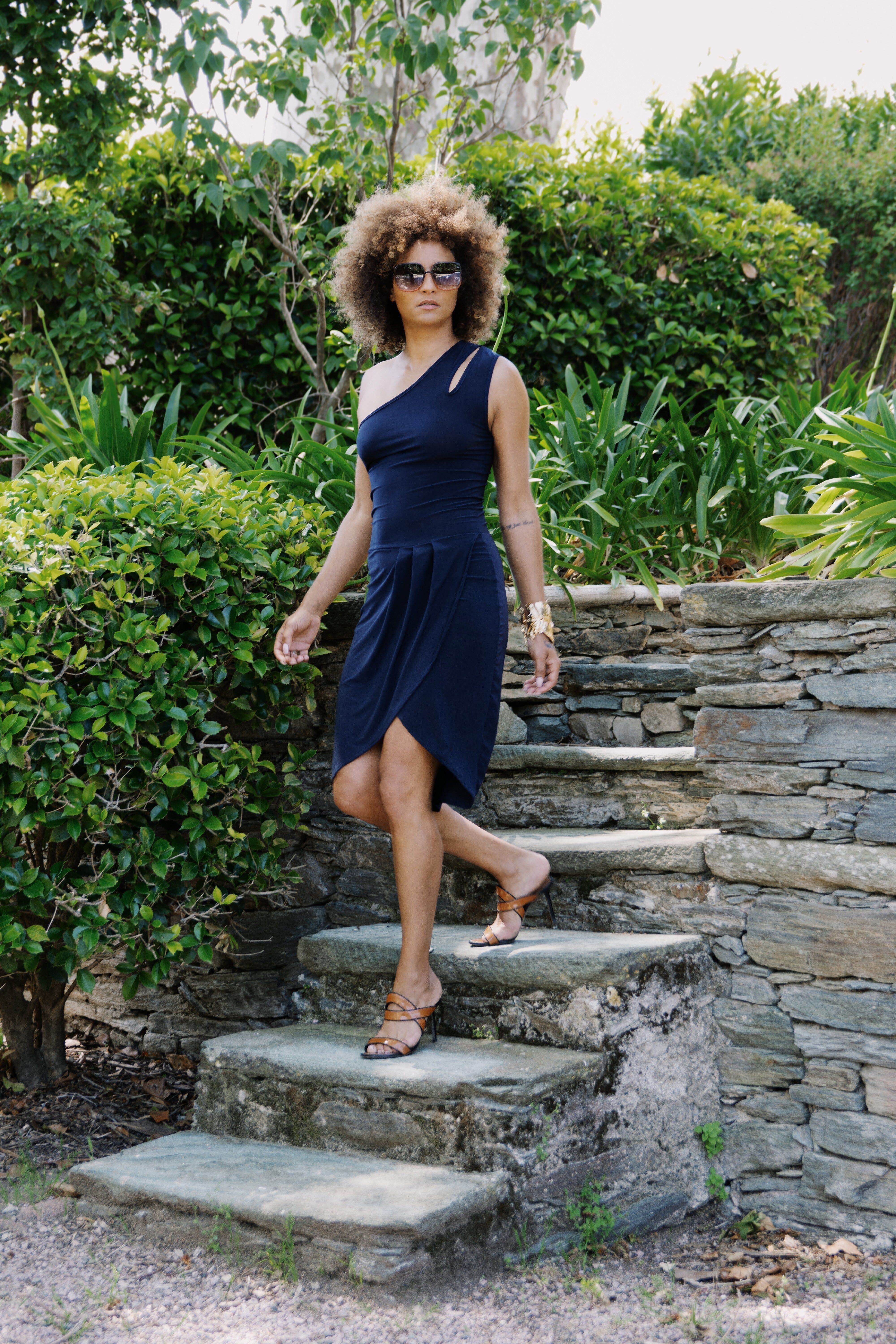 Asymmetrical short dress - Adelina