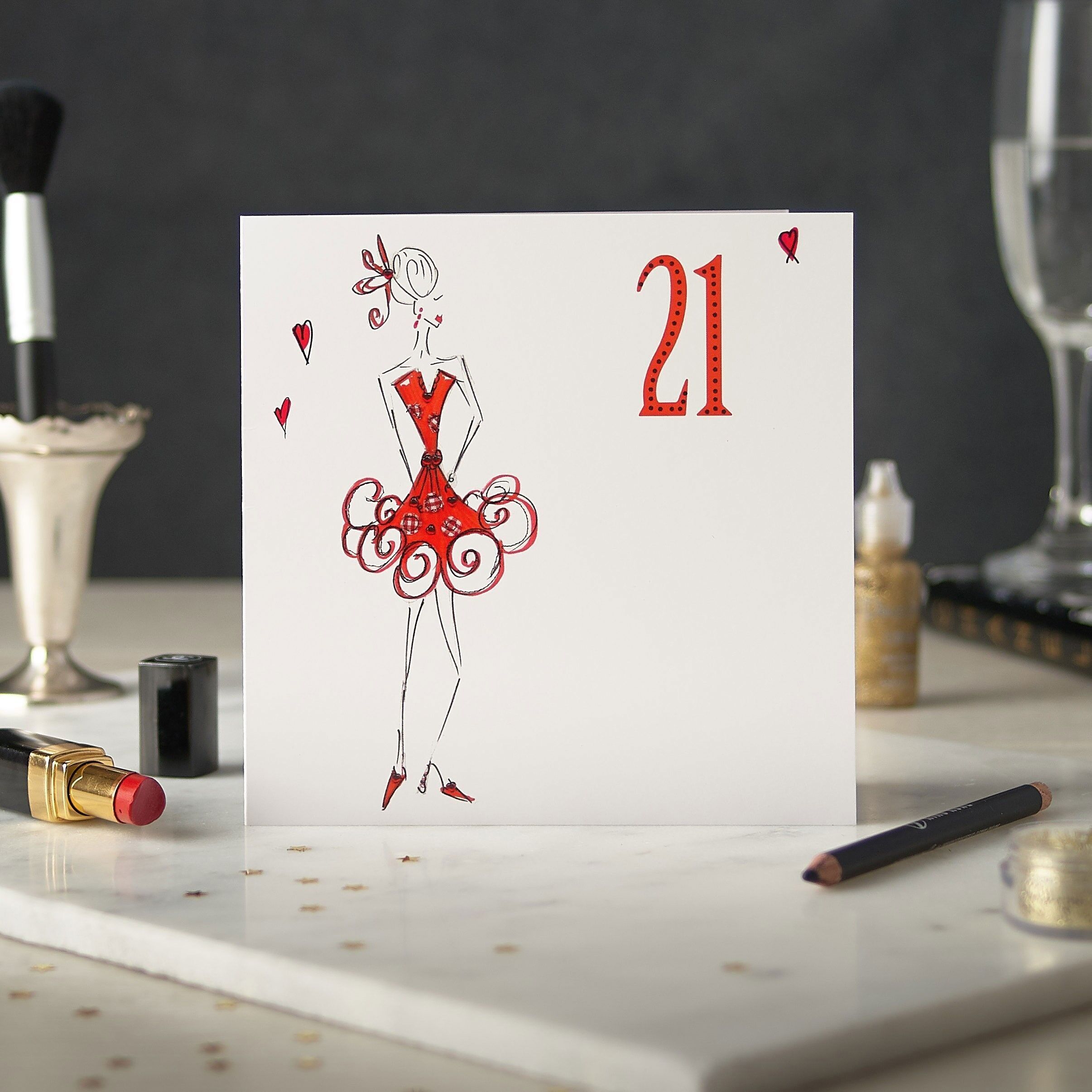 Twenty One Greetings Card