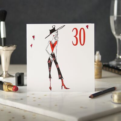 Thirty Greetings Card