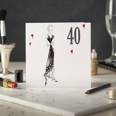 Forty Greetings Card