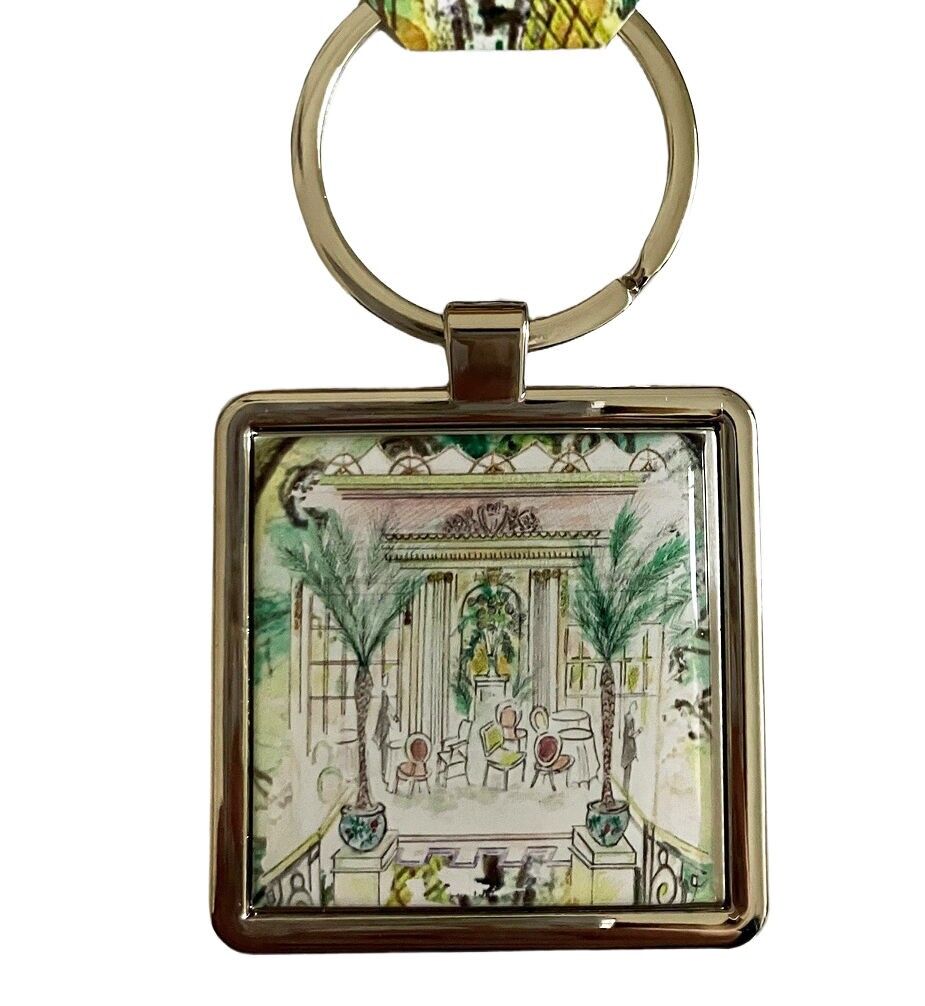 Portachiavi in metallo - Tè pomeridiano al Ritz