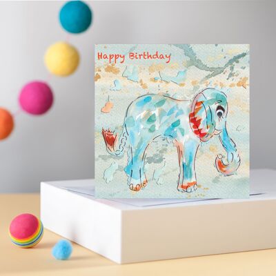 Biglietto di auguri elefante