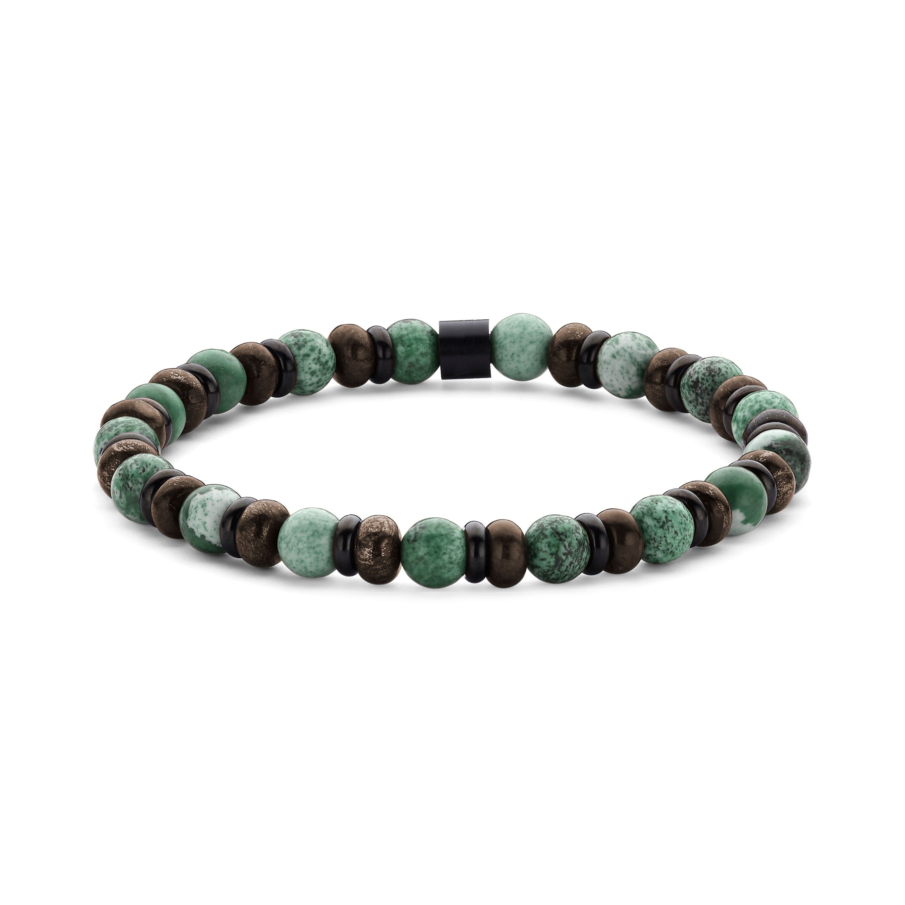 Pulsera de cuentas Frank 1967 de 6 mm con piedra africana ipb