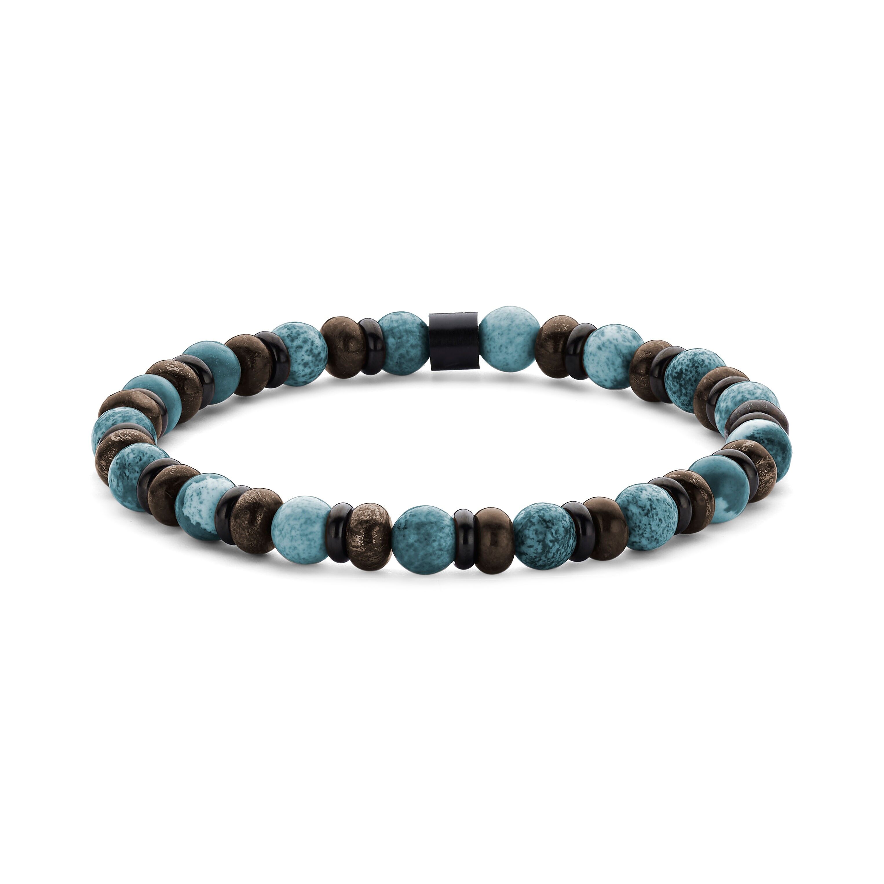 Pulsera de cuentas Frank 1967 de 6 mm de apatita azul ipb