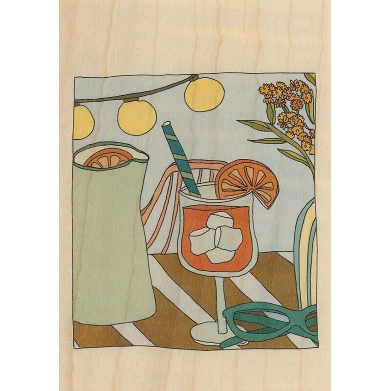 Originale Holzpostkarte – Südspritz