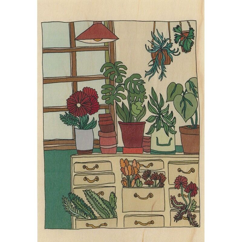 Postkarte im Wald – südliche Pflanzen