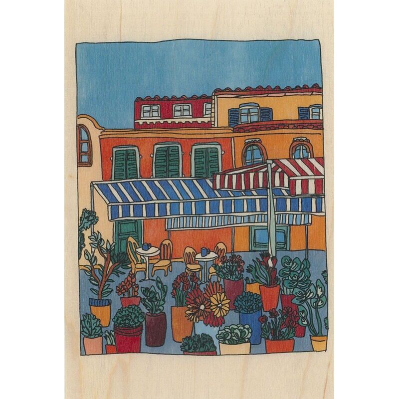 Postkarte im Wald - südlicher Blumenboden