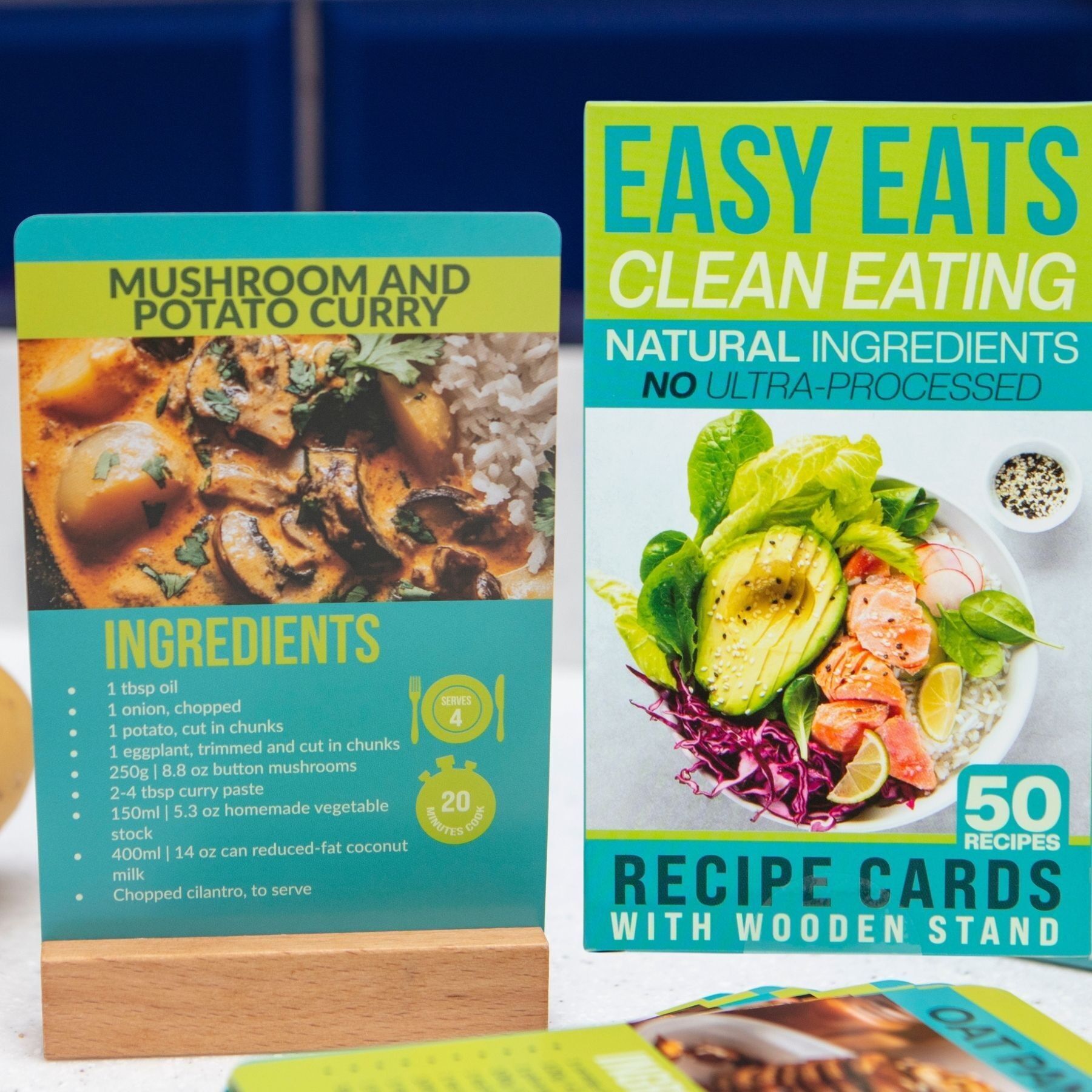 Rezeptkarten für gesunde und einfache Gerichte