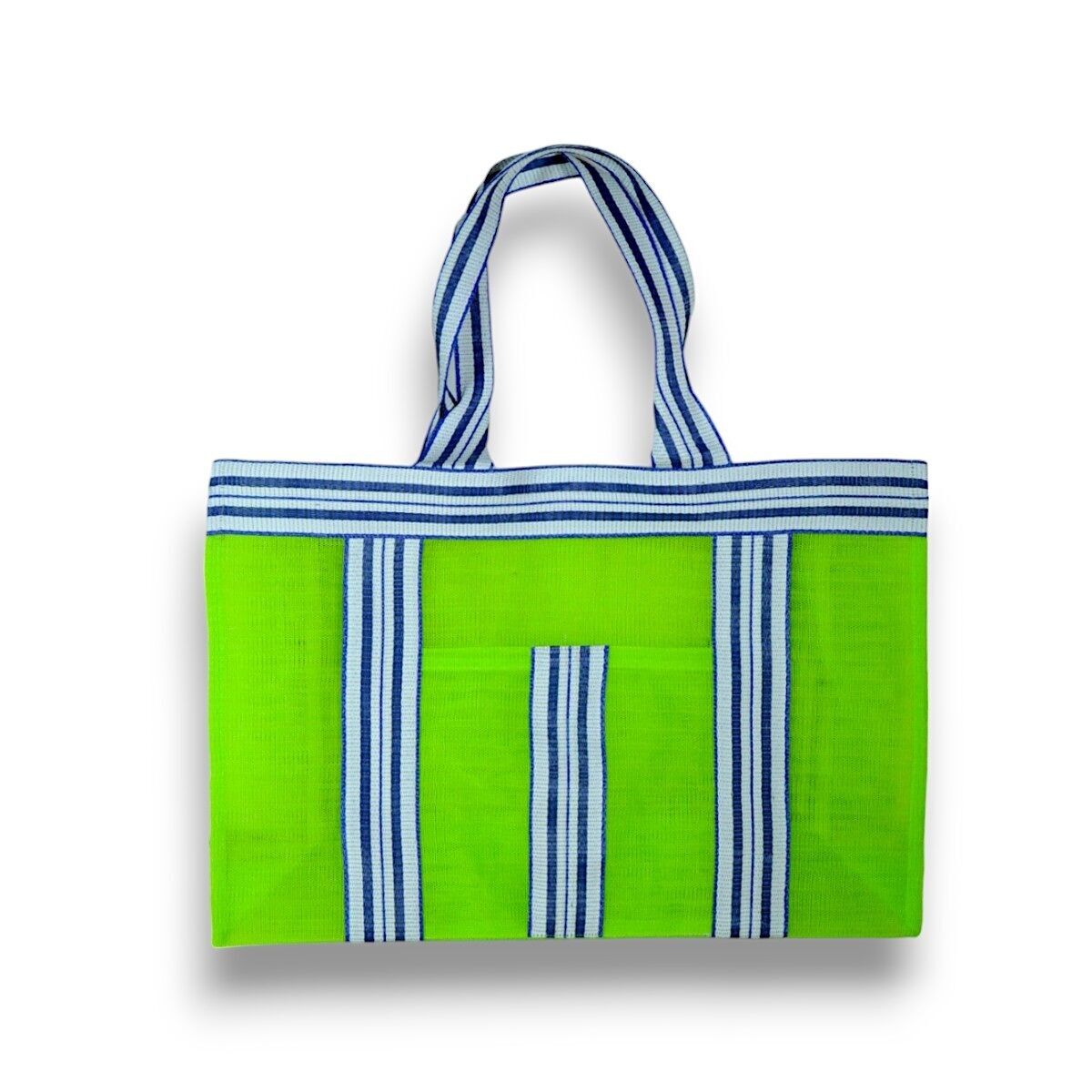 Grand sac de plage nylon recyclé Vert Anis