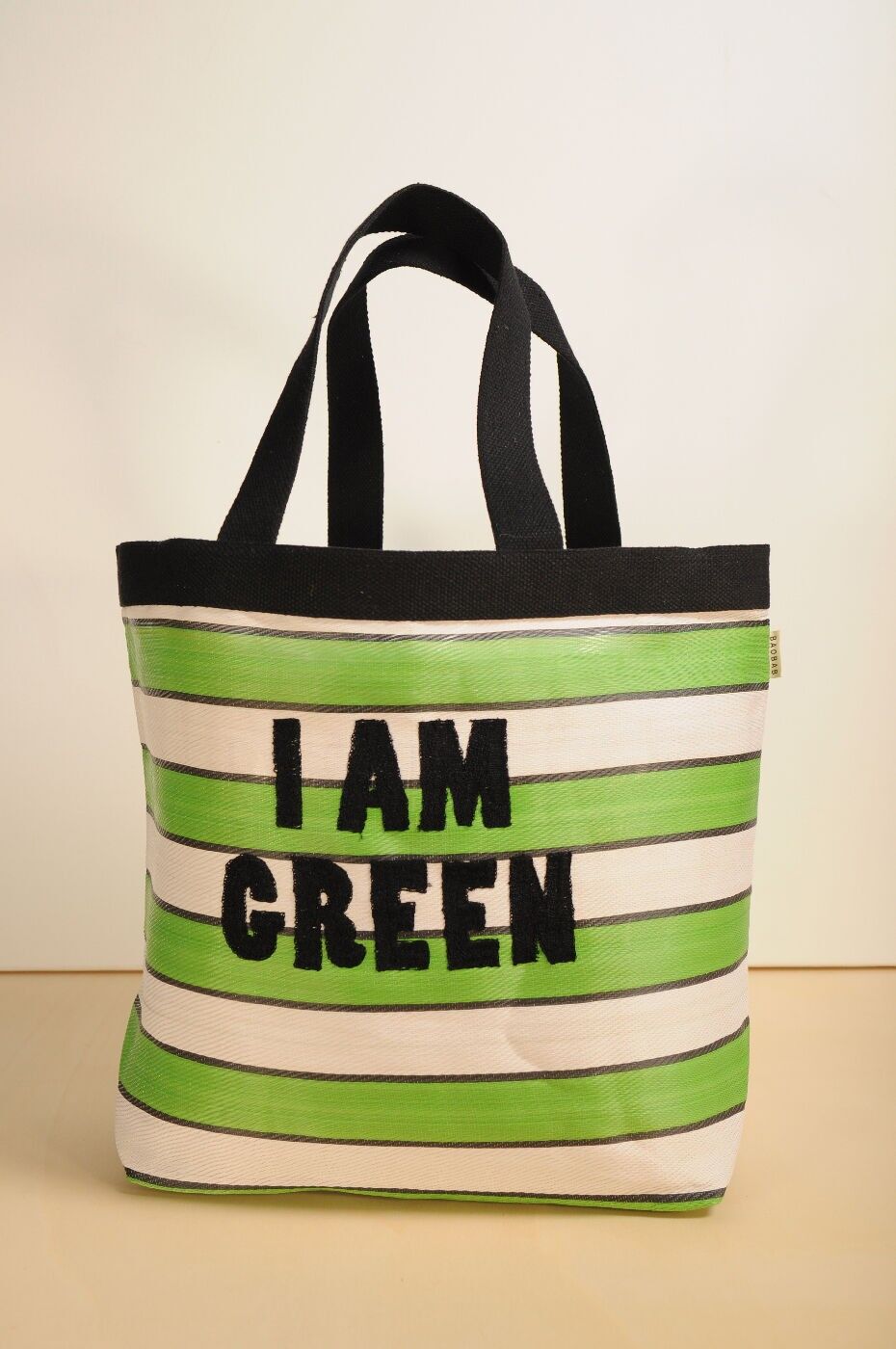 Grand Sac nylon  I AM GREEN Vert