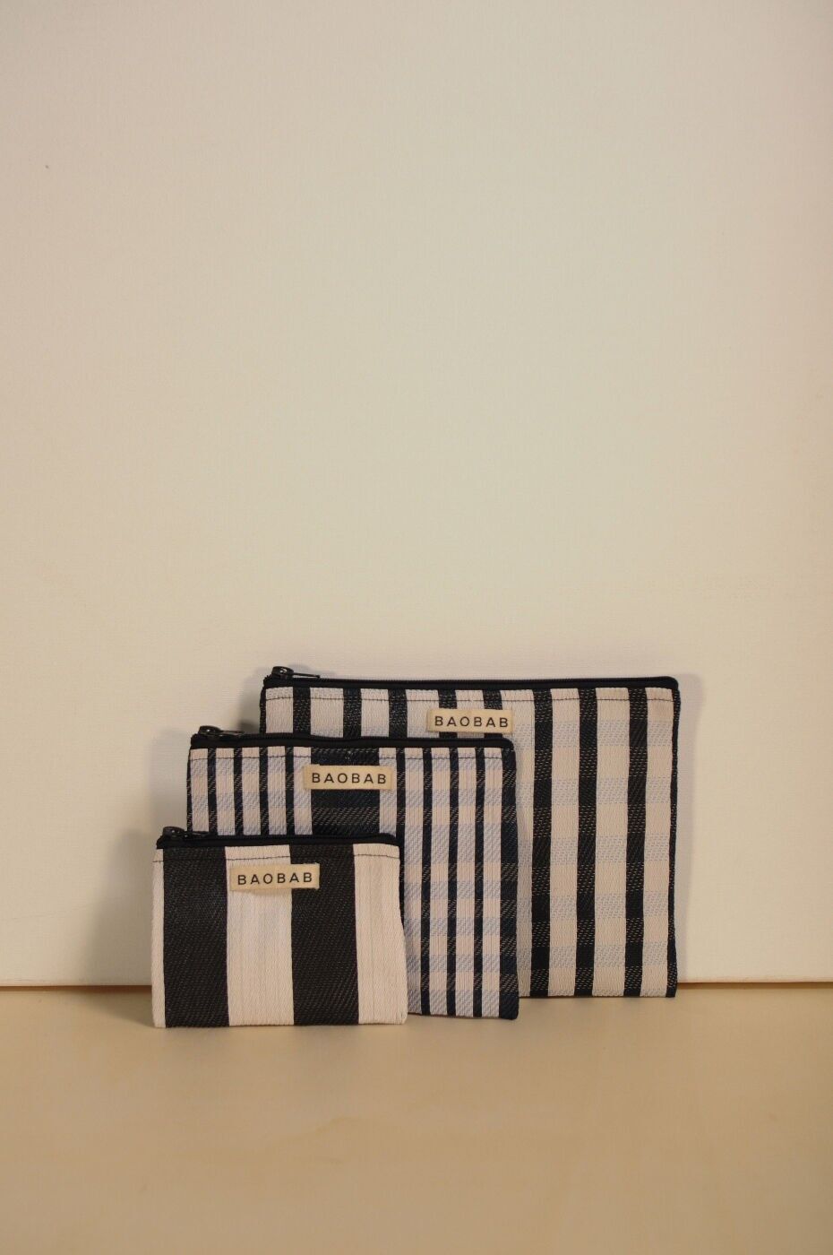 Trio de pochettes nylon WAOU E