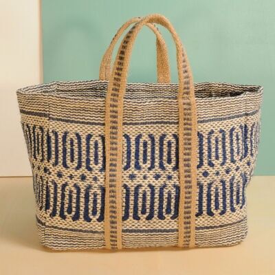 SOFY Blue Jute Bag
