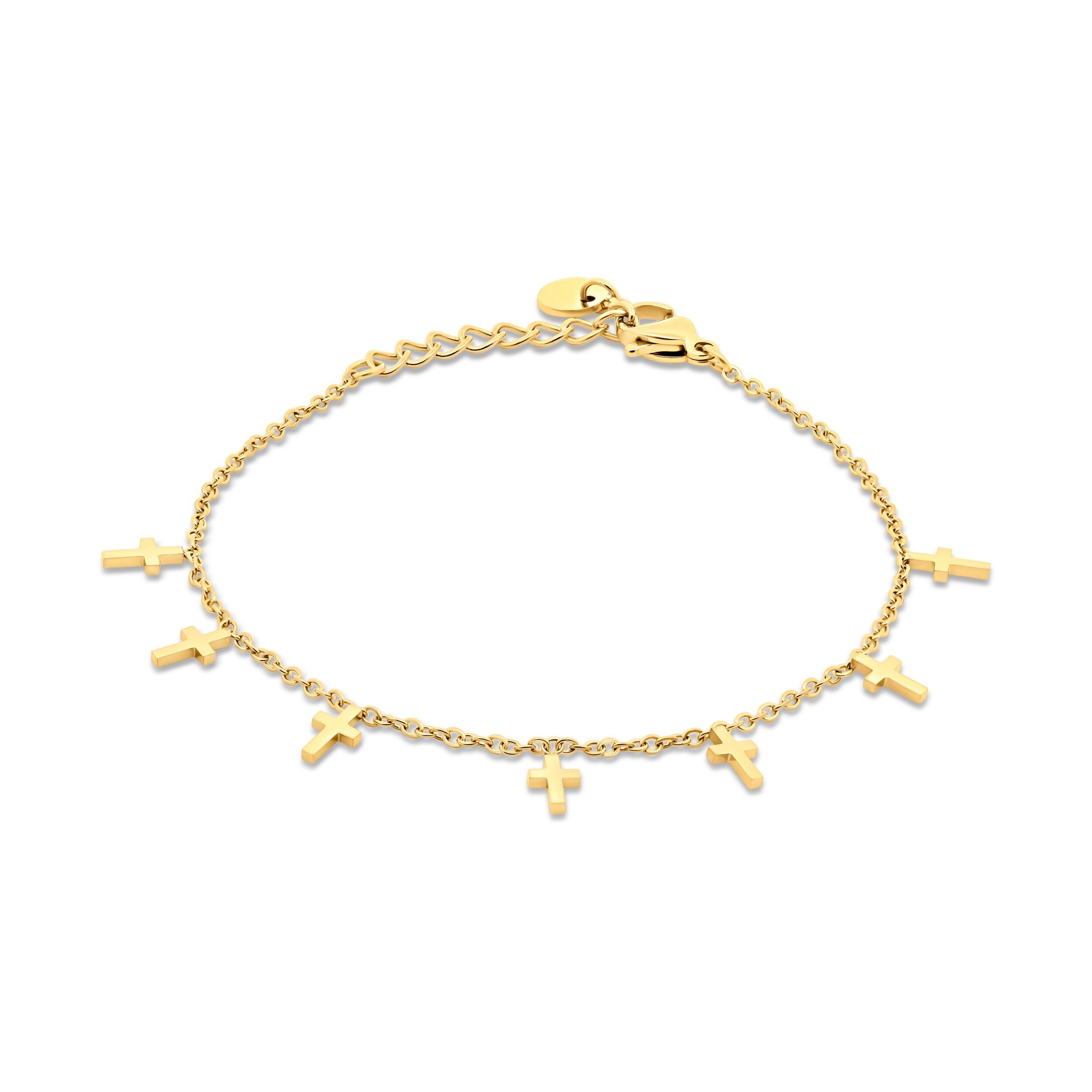 Pulsera CO88 con cruces ipg