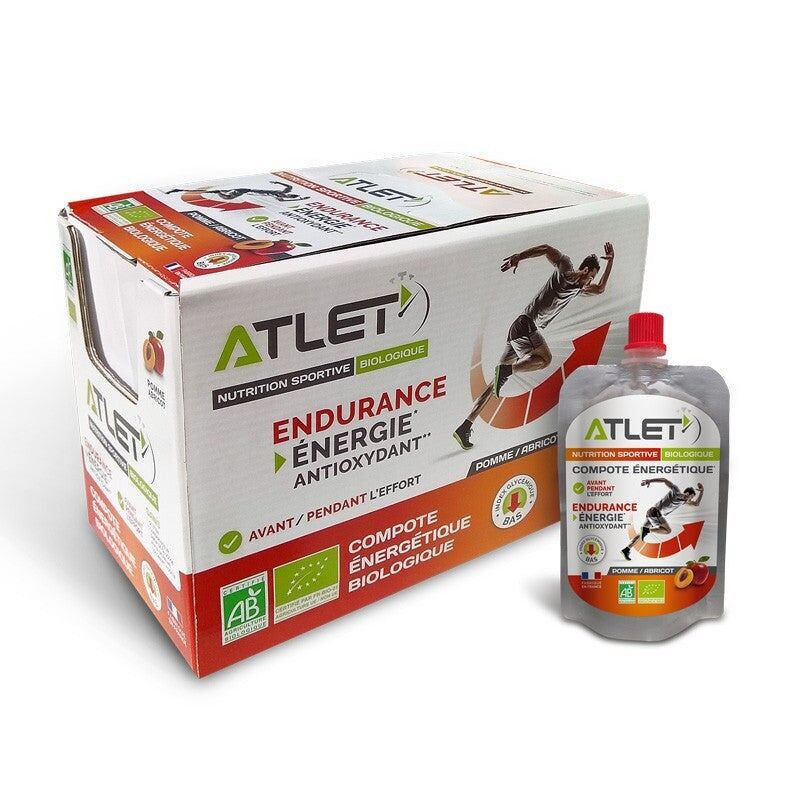 Pack 18 compotes énergétiques bio pomme–abricot