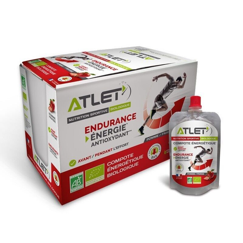 Pack 18 compotes énergétiques bio pomme–fraise