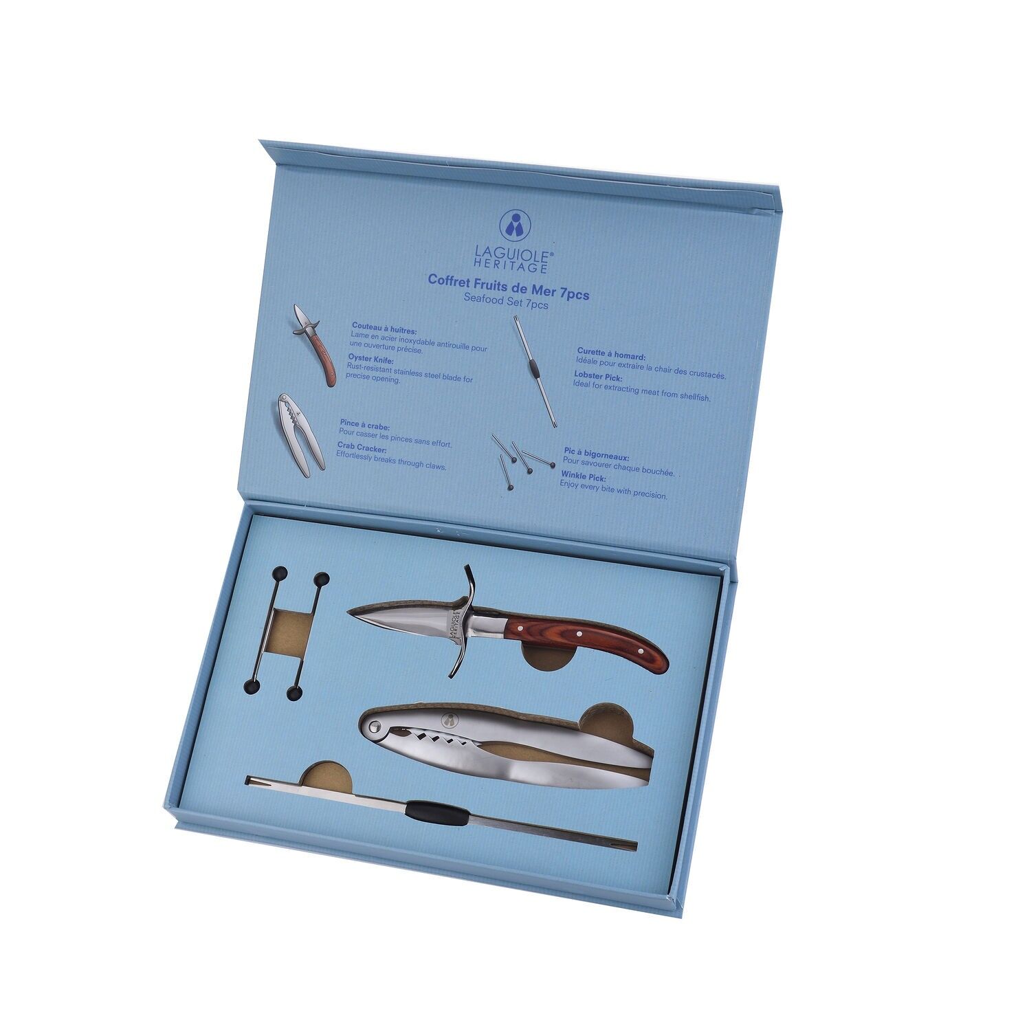 Set regalo di frutti di mare Laguiole - 7 pezzi