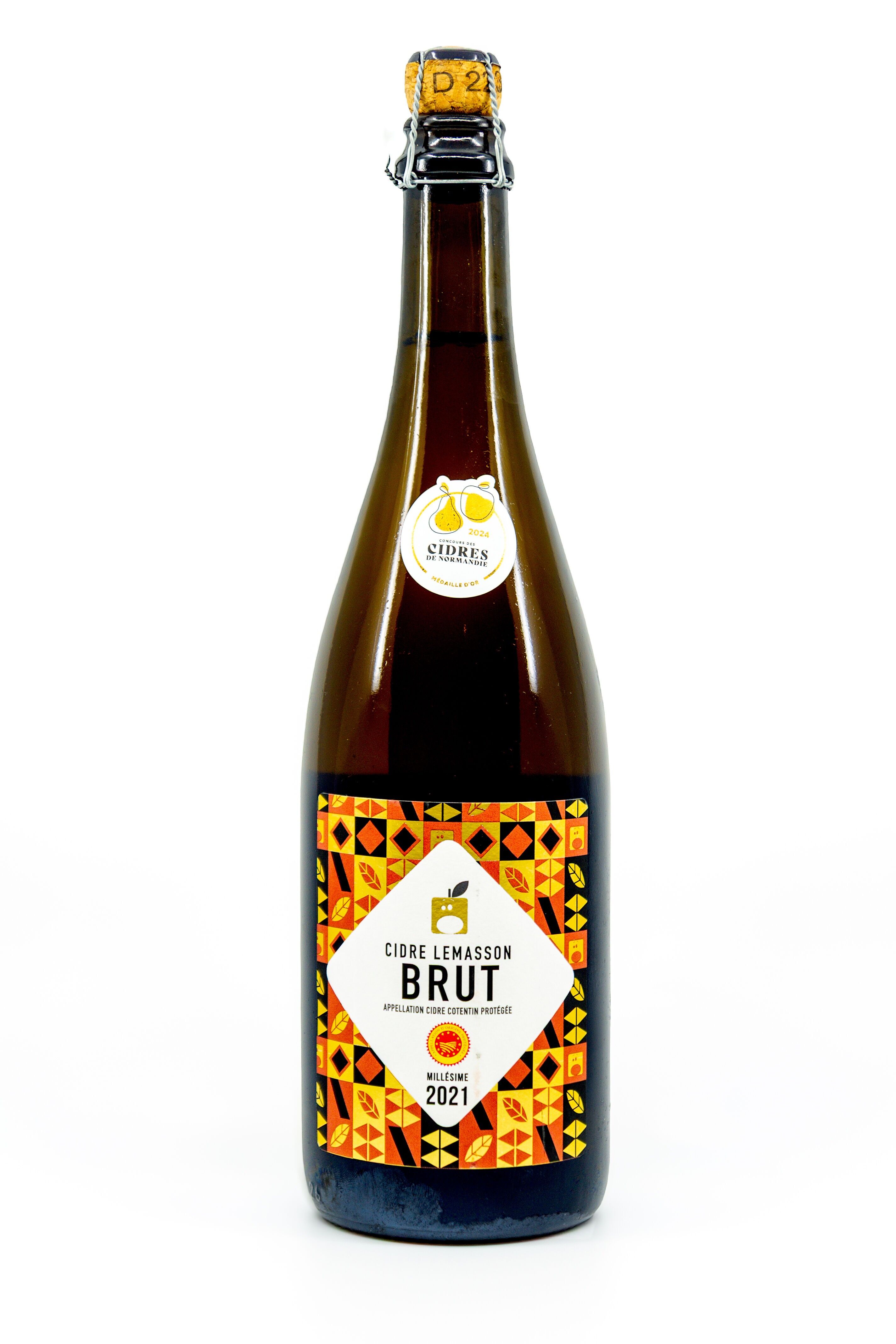 Cidre bio AOP Cotentin 2021, Brut, 75 cl