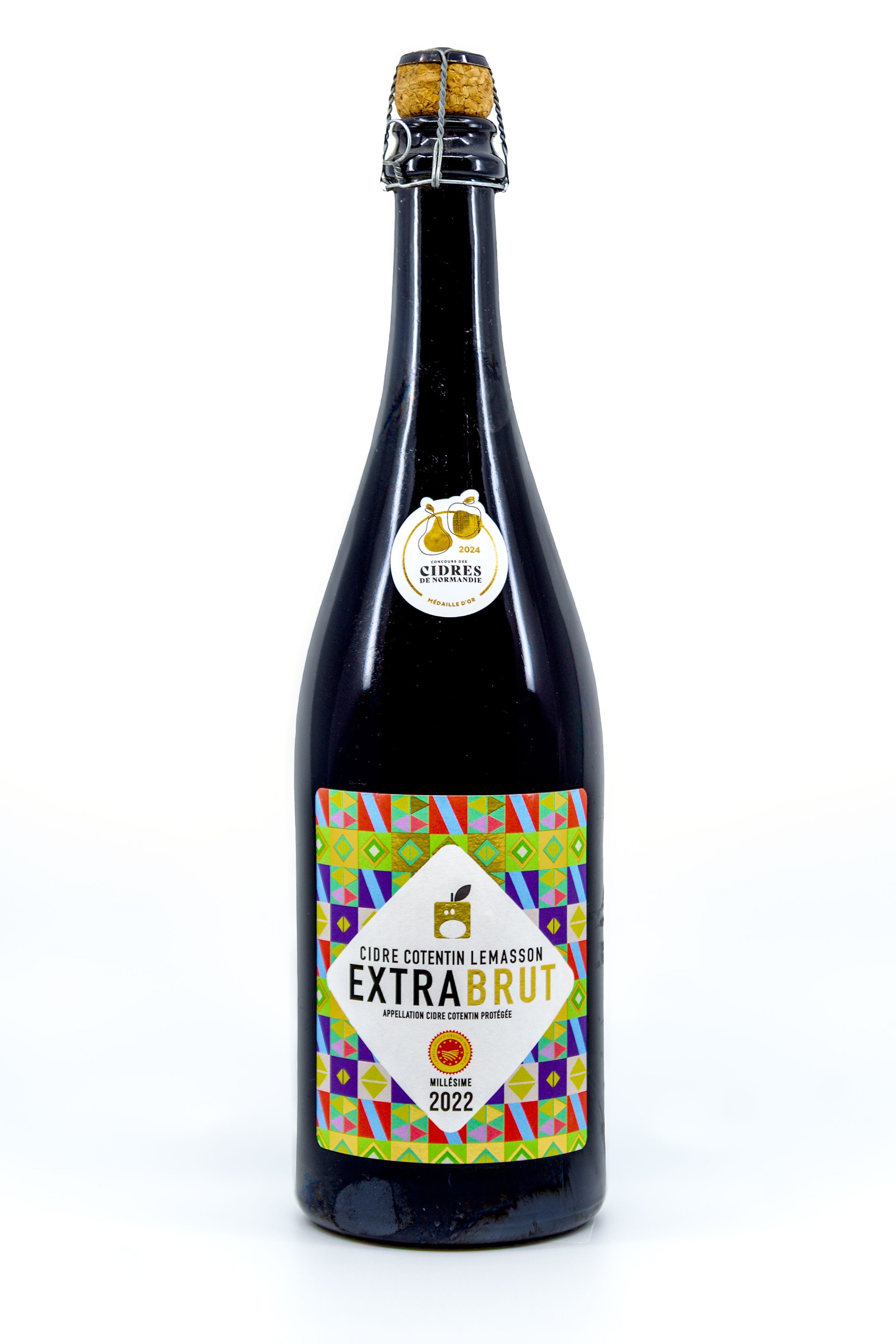 Cidre bio AOP Cotentin 2022, Extra-brut, 75 cl