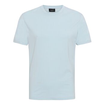 T-shirt avec logo blanc imprimé dans le dos bleu clair 2