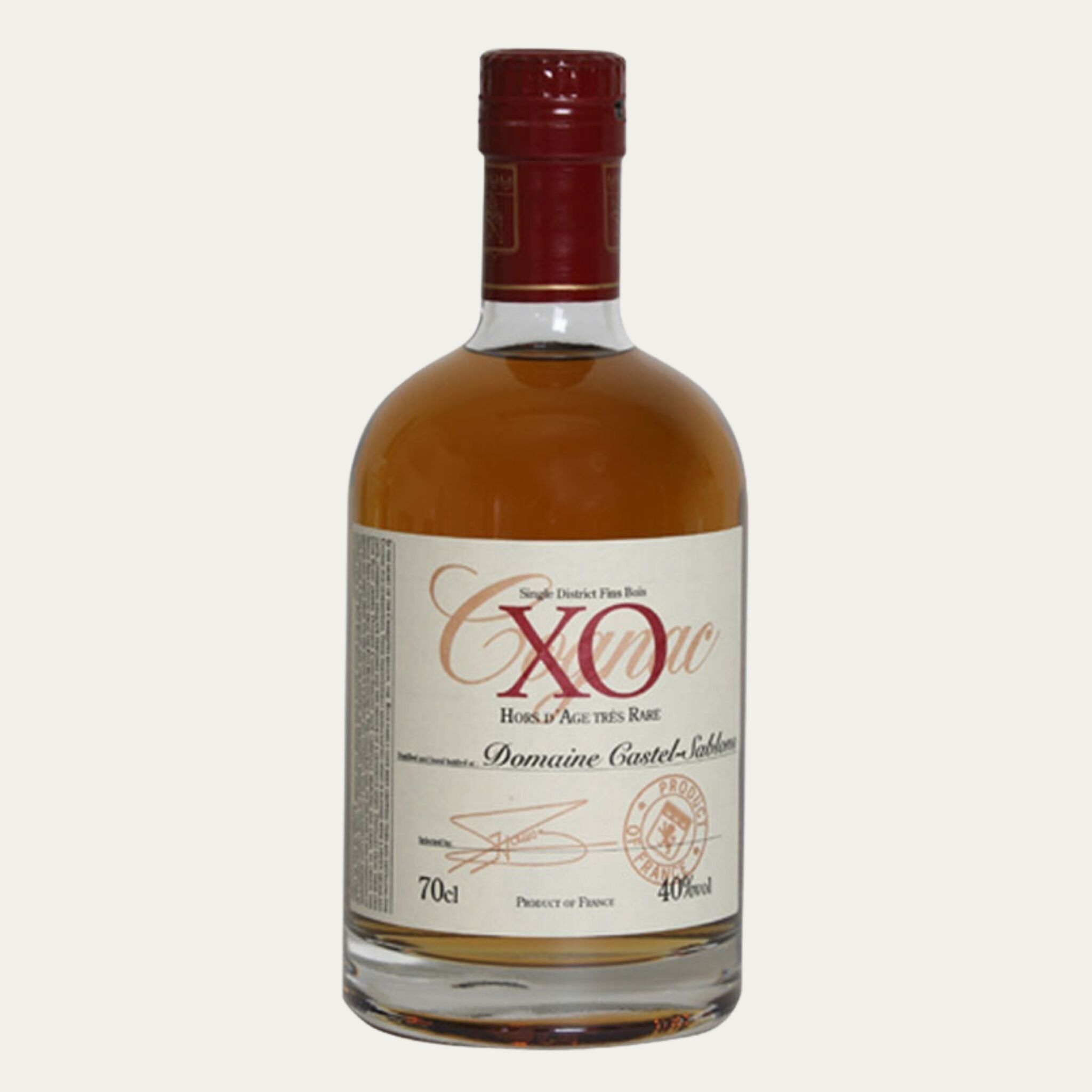 Cognac XO Hors d'Âge Très Rare, Domaine Castel-Sablons