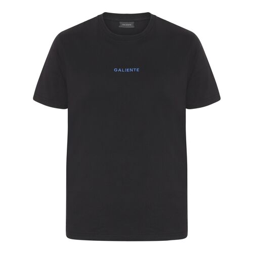 T-shirt black with blue tape