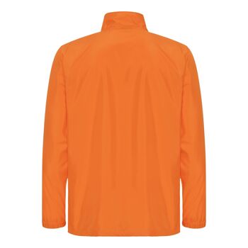 Cardigan col montant microfibre orange 2