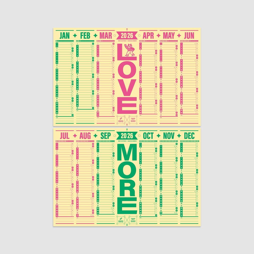 2026 Wall Calendar x Planner - Love More (60x80cm)