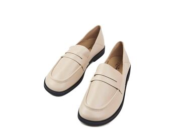 MOCASSIN EN CUIR BEIGE KATE 7