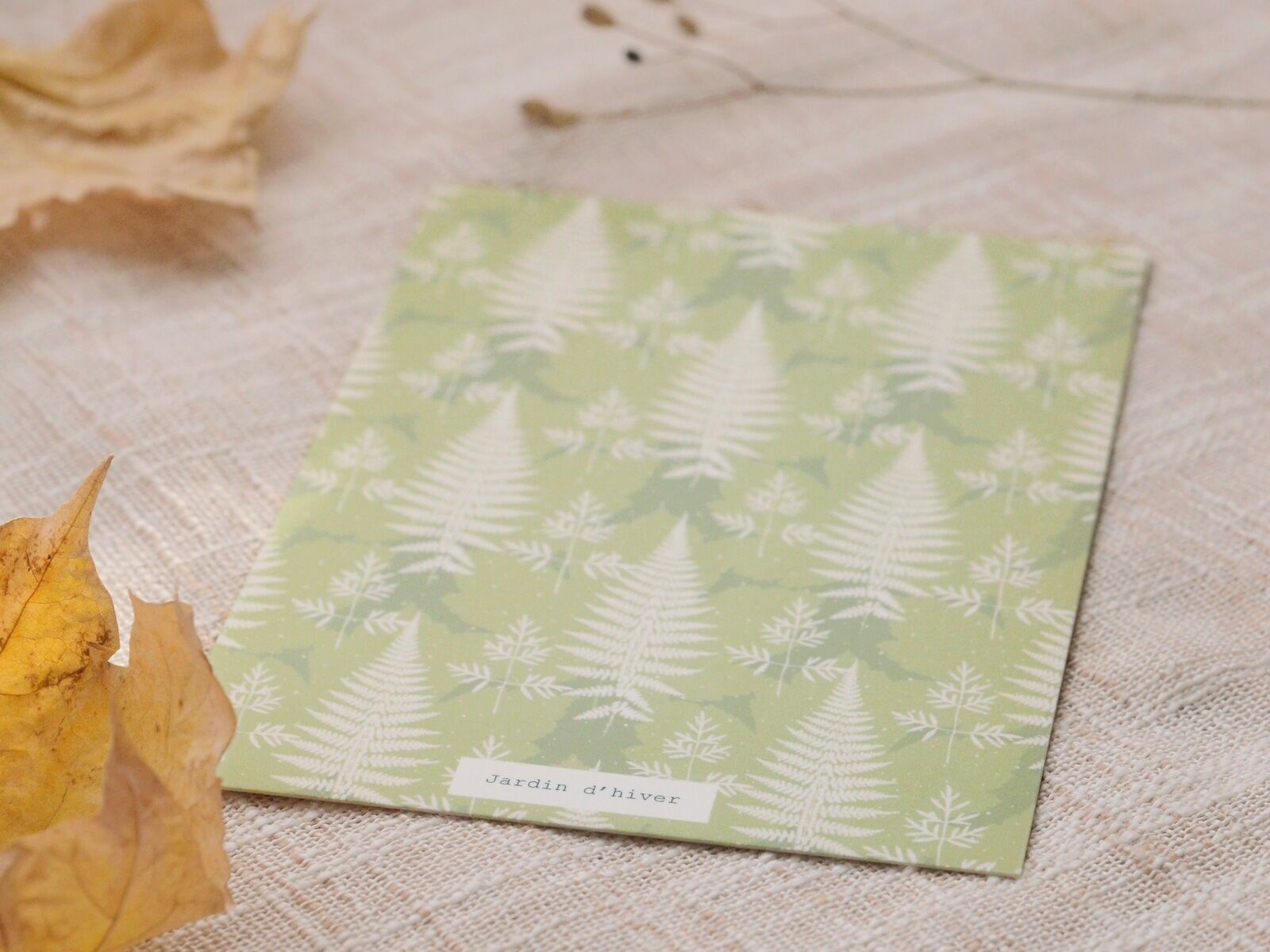 Christmas card: Winter Garden (envelope included)