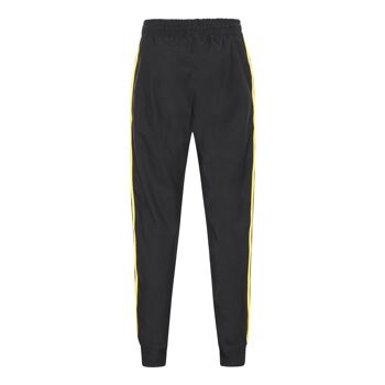 Pantalon noir avec bande jaune 2