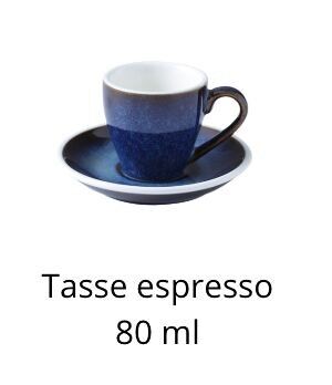 Unique blue enamel coffee mugs - 6 sizes available