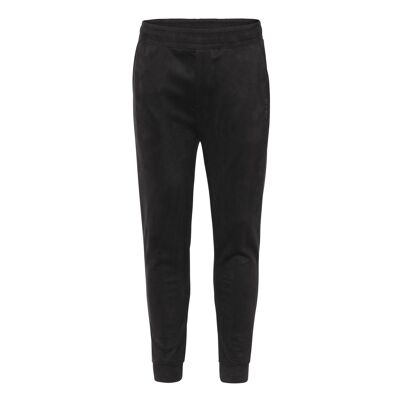 Pants faux suede black