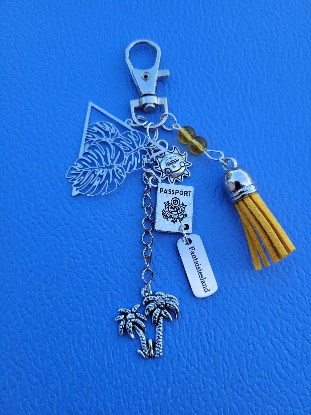 Bijou de sac argenté Partir au soleil