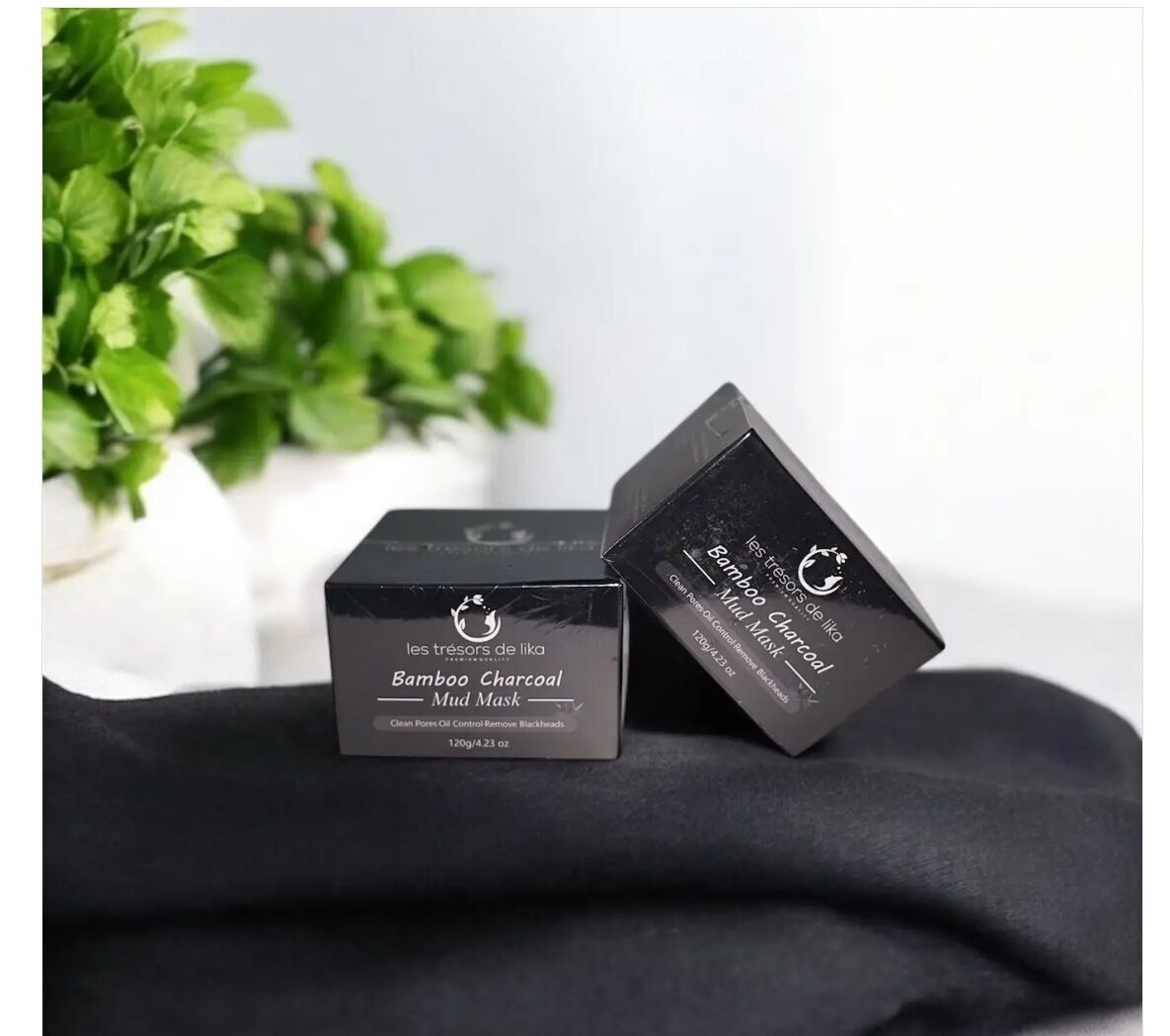 Maschera di fango al carbone di bambù biologico 120 g