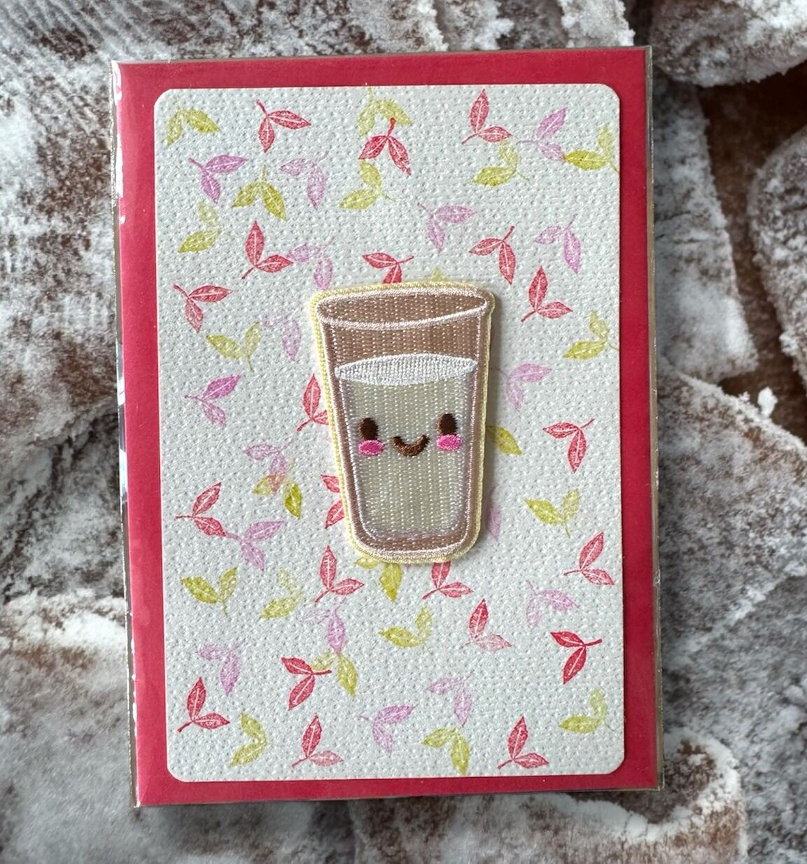Conjunto de 5 tarjetas estampadas kawaii #Milk