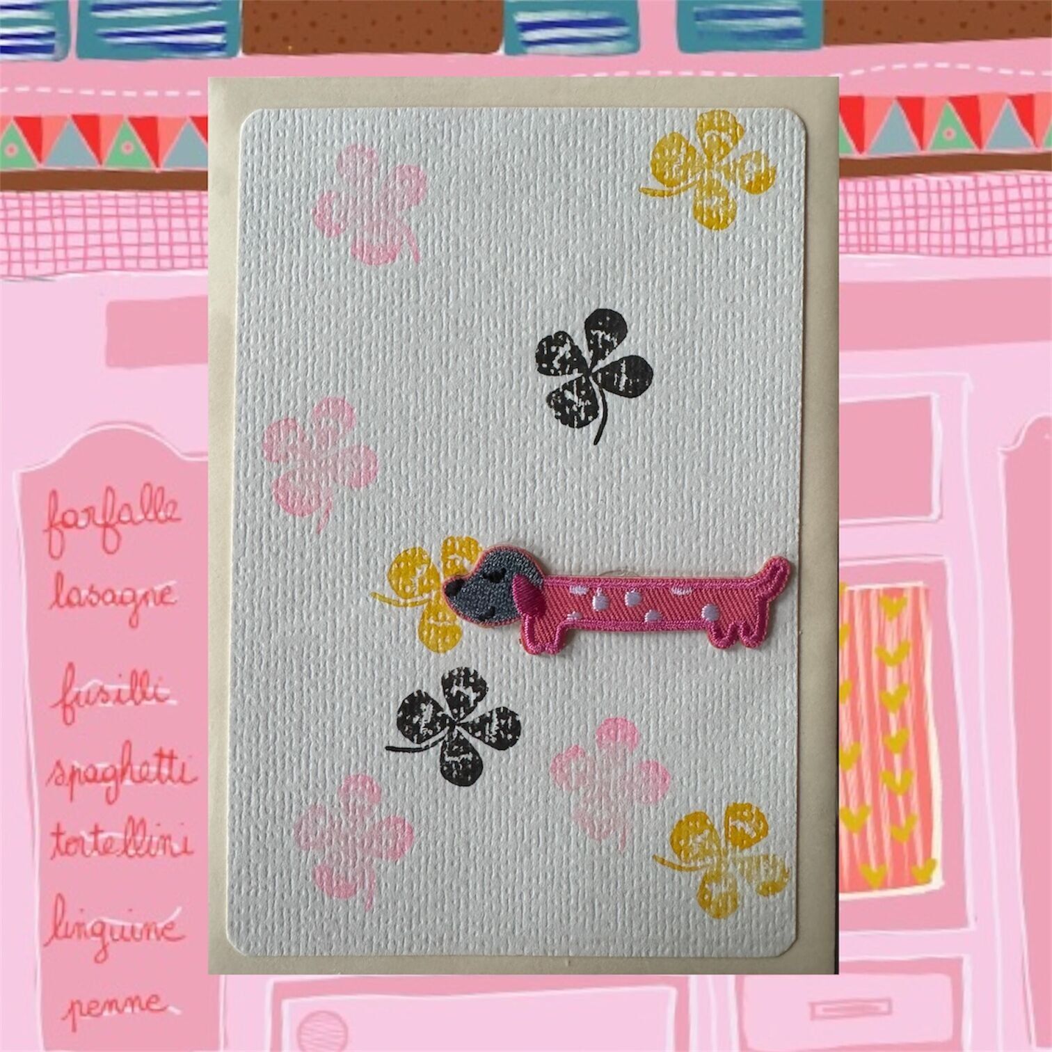 Set mit 3 Kawaii-Stempelkarten #Glückshund