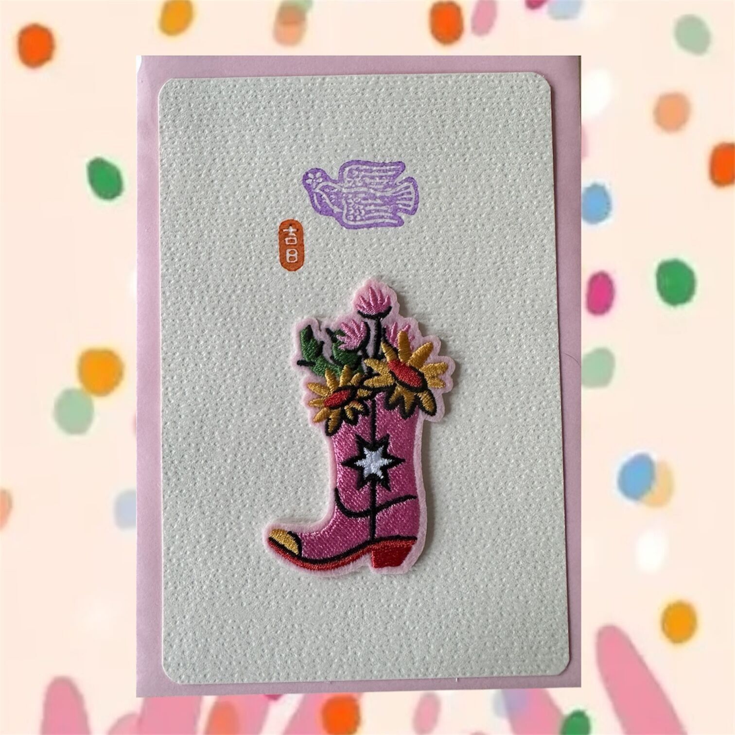 Set mit 3 Kawaii-Stempelkarten #Cowboy