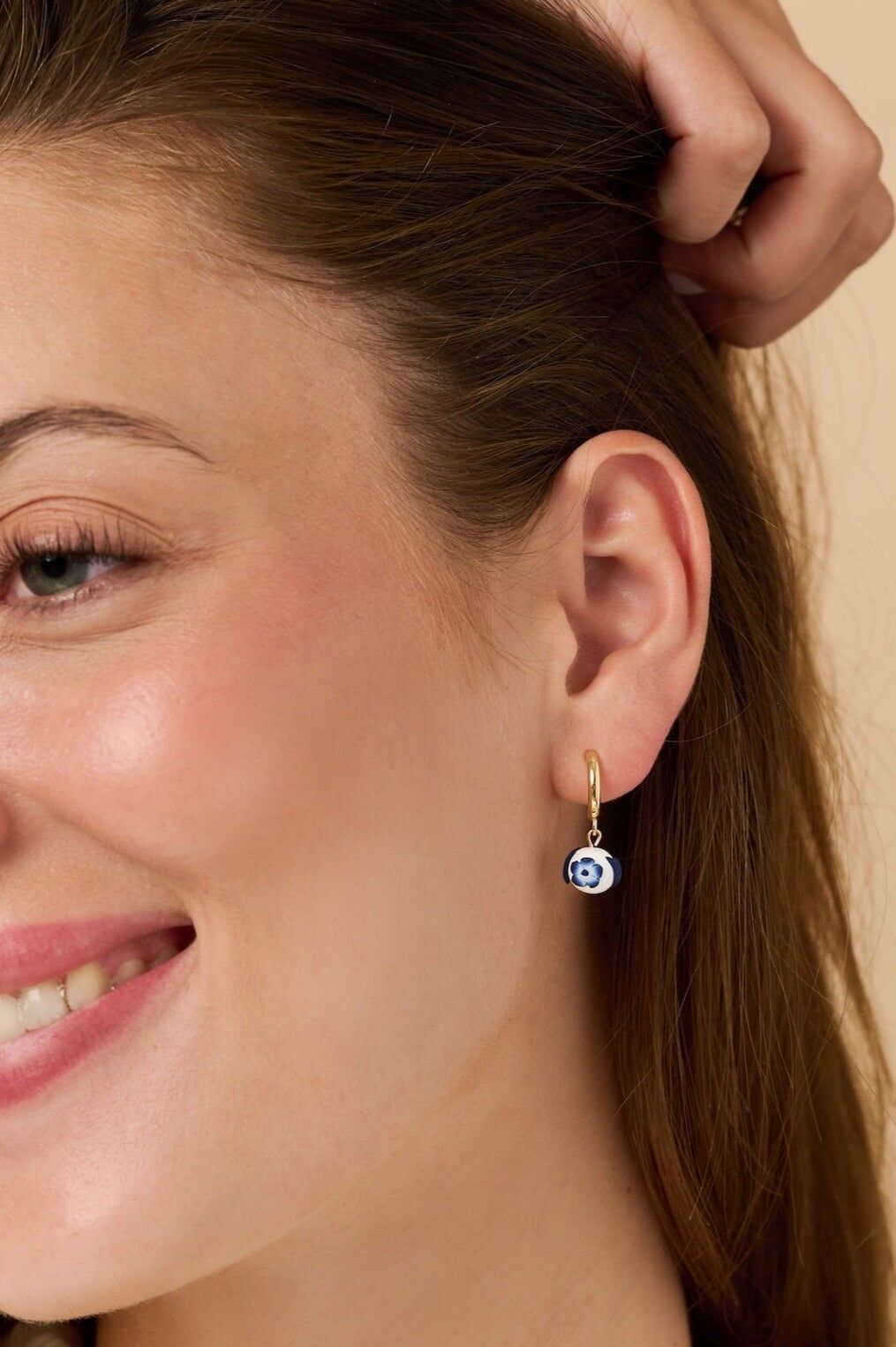 Boucles d'oreilles délicates en pâte polymère - Quiet Bloom