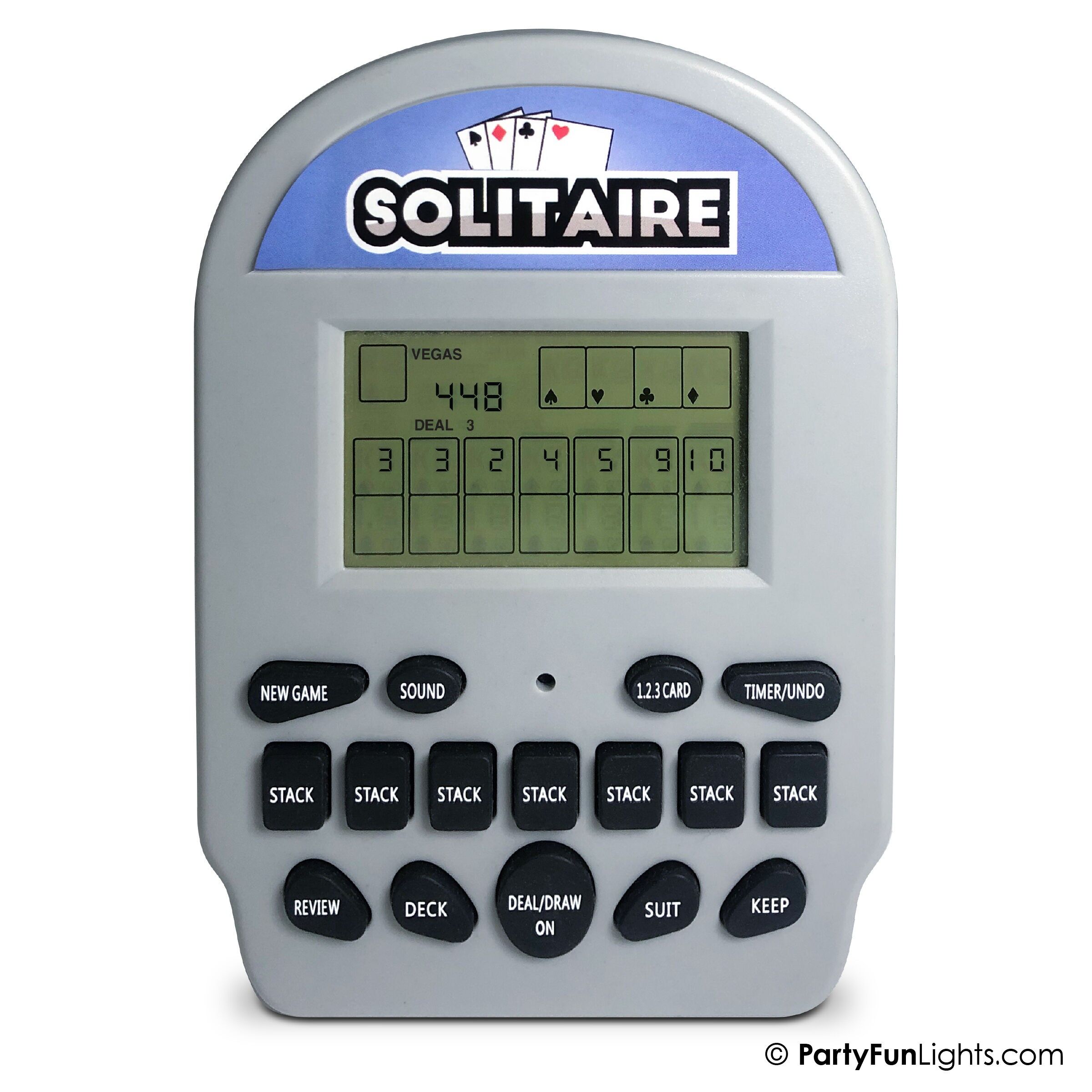 Solitaire Retro Electronic Pocket Game 2-in-1