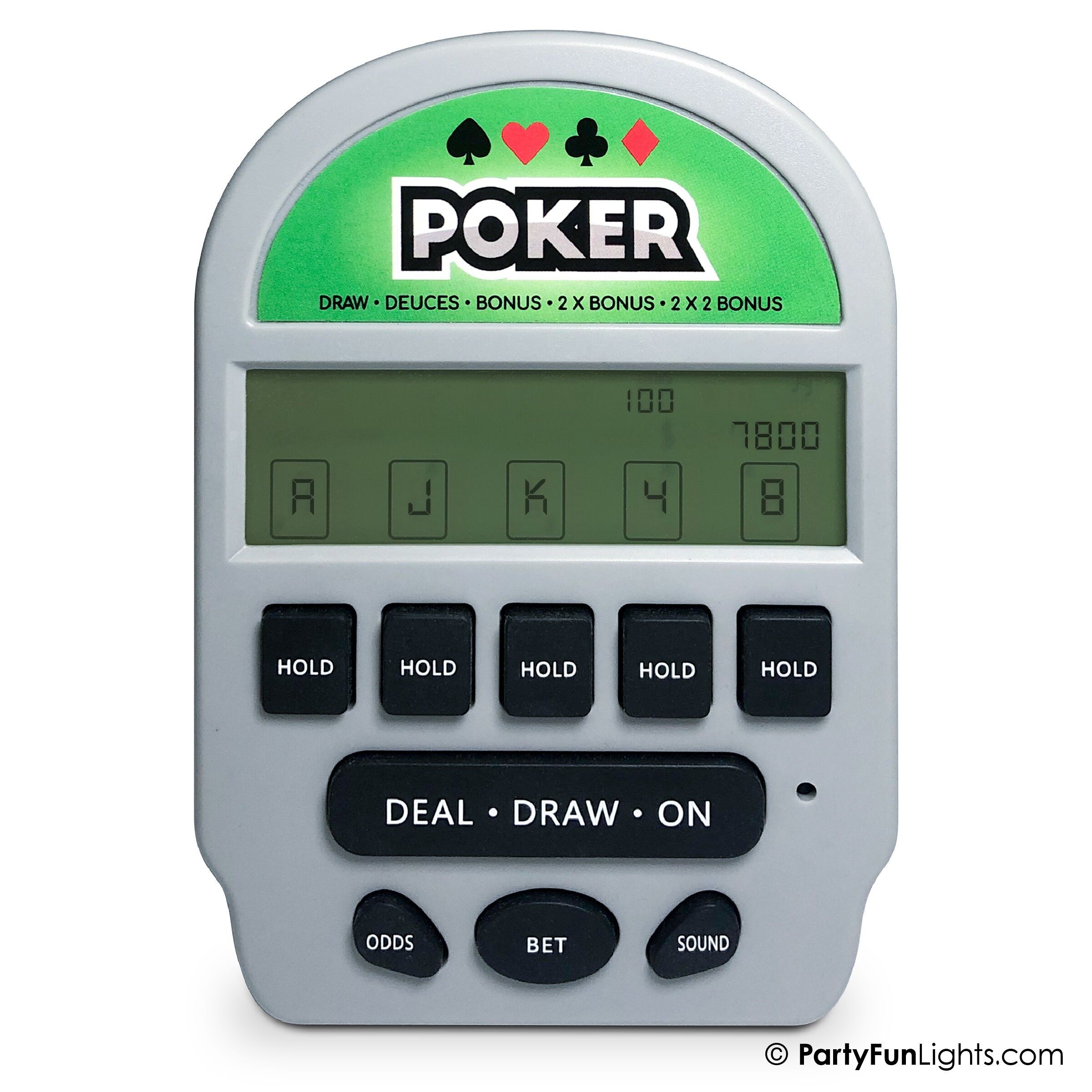 Electronic Retro Poker pocket game 5-in-1