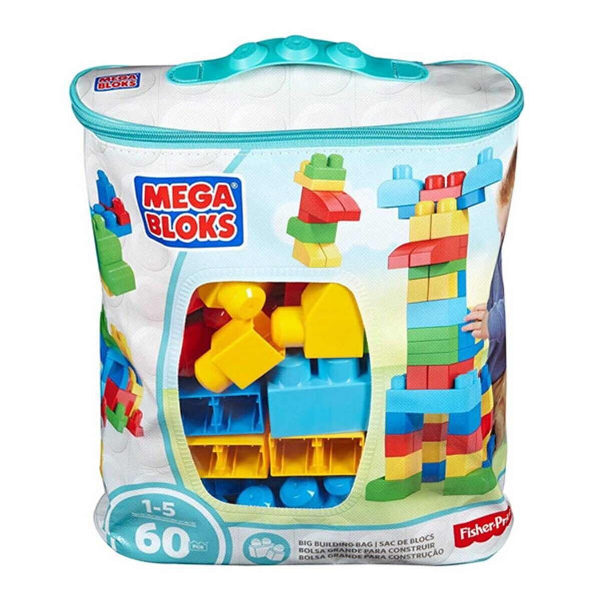 Mega Bloks con bolsa de construcción grande