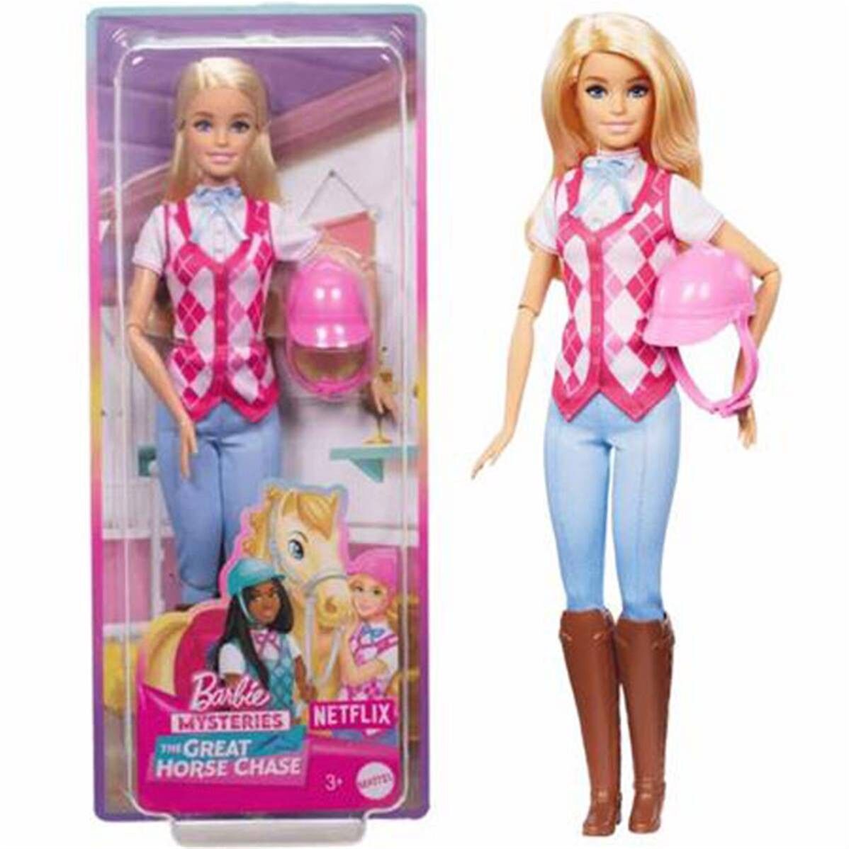 Bambola Barbie Malibu da equitazione