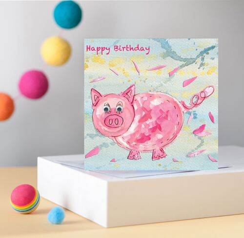 Piggy Greetings Card