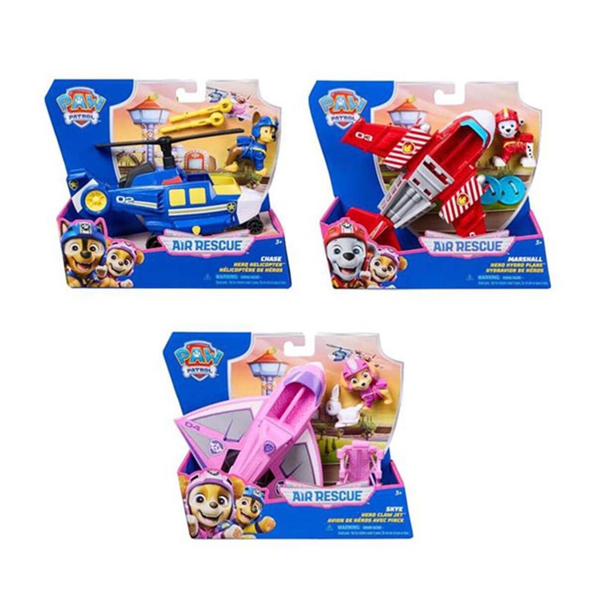 Vehículo con personaje de rescate aéreo de Paw Patrol