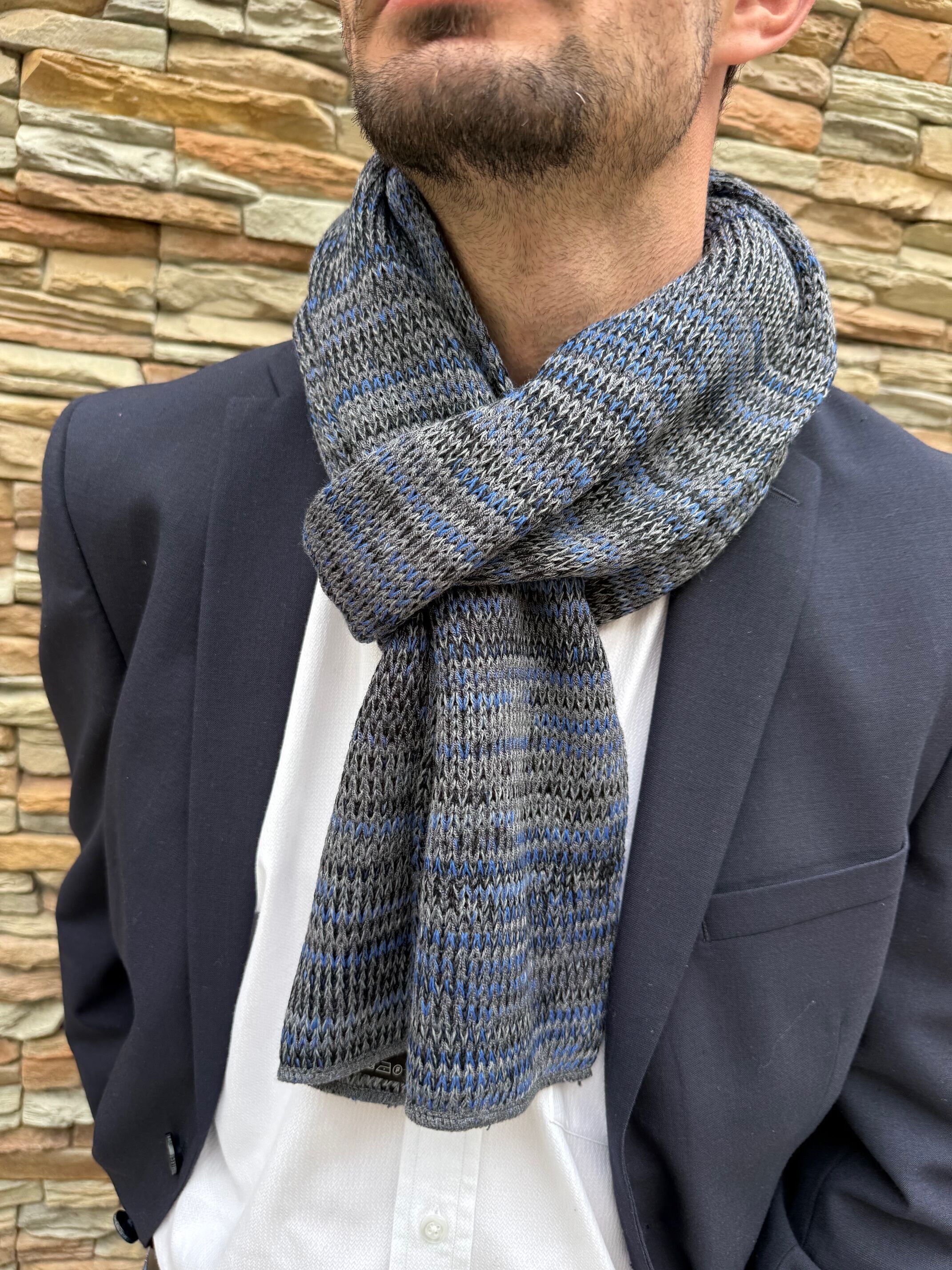 Sciarpa unisex lavorata a maglia - Made in France